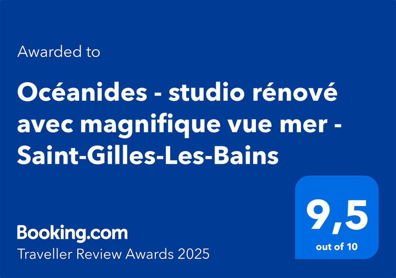 Oceanides - Studio Renove Avec Magnifique Vue Mer - Saint-Gilles-Les-Bains Saint-Gilles-les-Bains Exterior foto